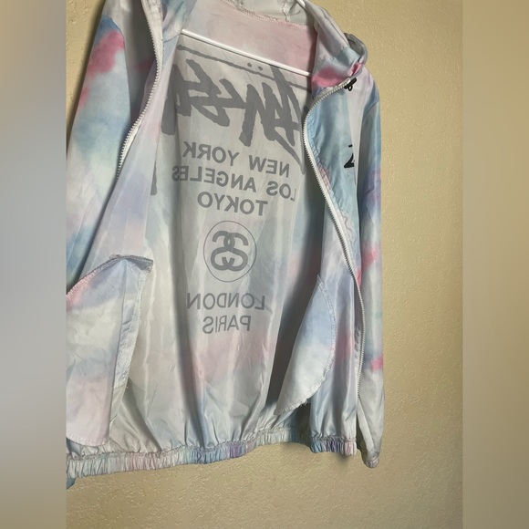 !!SOLD!!Stussy Cotton Candy Tie Dye Windbreaker - Picture 3 of 5